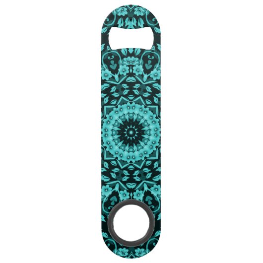 Turquoise Turquoise Floral Mandala (Devant)