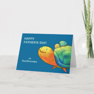 Turquoise Turtles Wenskaart (aanpasbaar) Kaart