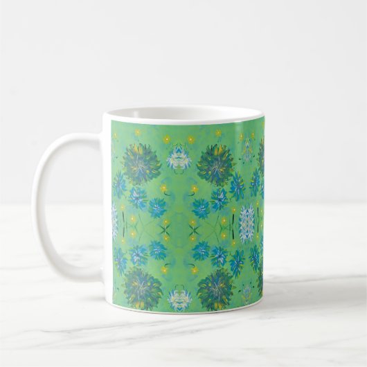 Turquoise Twinkés Coffee Mug (Gauche)