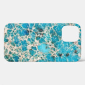Turquoise uit de Gemstone-reeks Case-Mate iPhone Case (Achterkant (horizontaal))