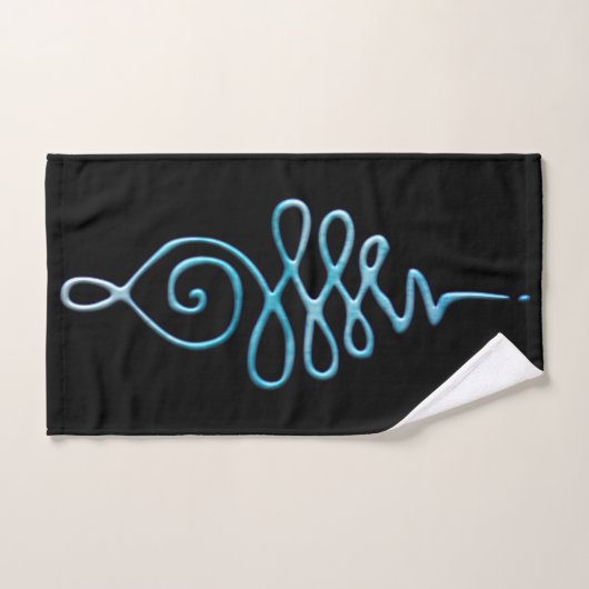 Turquoise Unalome (Serviette à main)