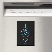 Turquoise Unalome Magneet (Insitu (Vaatwasser))