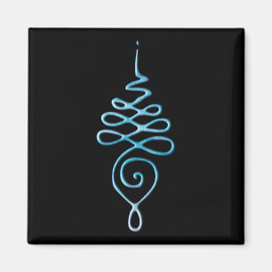 Turquoise Unalome Magneet