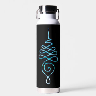 Turquoise Unalome Waterfles