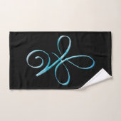 Turquoise Unconditional Love (Serviette à main)