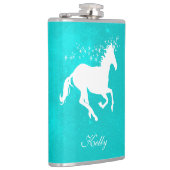 Turquoise Unicorn maatkolf Heupfles (Rechts)