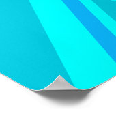 Turquoise Union Jack British Flag Design Poster (Hoek)