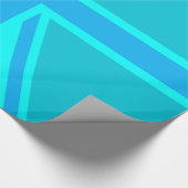 Turquoise Union Jack Flag Decor Cadeaupapier (Hoek)