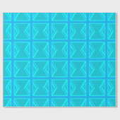 Turquoise Union Jack Flag Decor Cadeaupapier (Vlak)