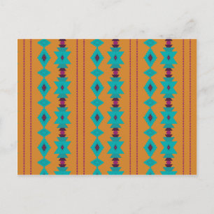 turquoise verbrand briefkaart