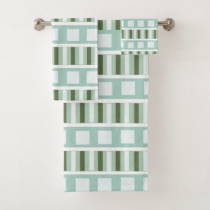 Turquoise Vert Carré rayures Motifs