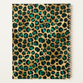 Turquoise vert et or huile Léopard Brush Stroke (Dos)