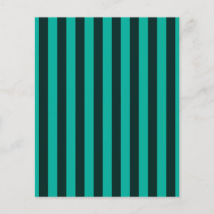 Turquoise Verticale Strepen Pas Aan! Flyer