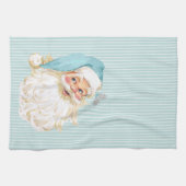 Turquoise  Victoriaans Sinterklaas Shabby Theedoek (Horizontaal)