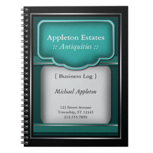 Turquoise vintage - Carnet d'affaires