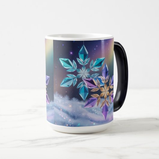 Turquoise Violet Crystals Morphing Mug (Devant droit)