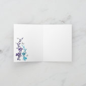Turquoise, Violet Floral, Papillons Merci (Intérieur)