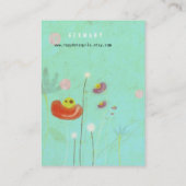 Turquoise Visitekaartje (Achterkant)