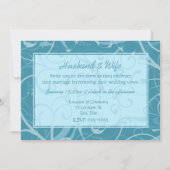 Turquoise Vow Renewal Ceremony Kaart (Achterkant)