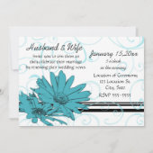 Turquoise Vow Renewal Ceremony Kaart (Achterkant)