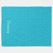 Turquoise Water Afbeelding Fleece Blanket Deken (Voorkant (Horizontaal))