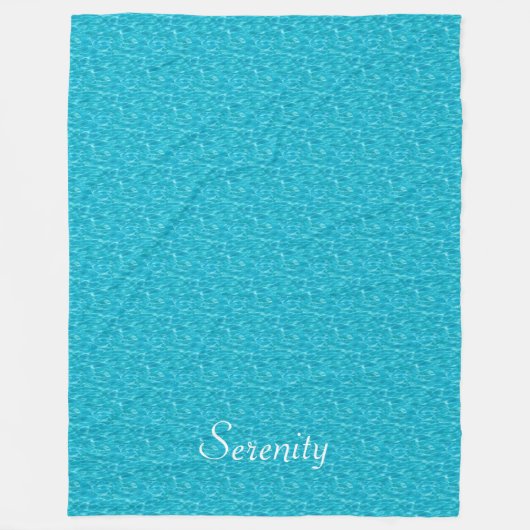 Turquoise Water Image Fleece Deken (Voorkant)