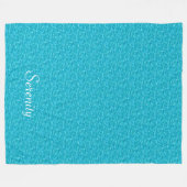 Turquoise Water Image Fleece Deken (Voorkant (Horizontaal))