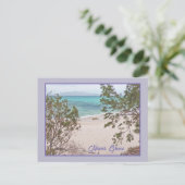 Turquoise Water, White Sand Beach/Naxos, Griekenla Briefkaart (Staand voorkant)