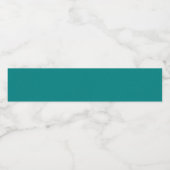 Turquoise Waterfles Etiket (Enkel label)