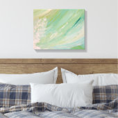 Turquoise waterval canvas Print (Insitu (Slaapkamer))