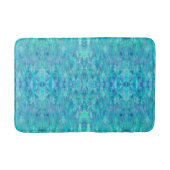 Turquoise Waterverf Kaleidoscope Bath Mat (Voorkant)