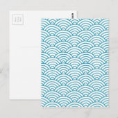 Turquoise Waves Briefkaart (Voorkant / Achterkant)