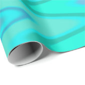 Turquoise Waves Cadeaupapier (Rol Hoek)