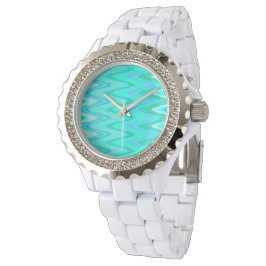 Turquoise Waves Horloge