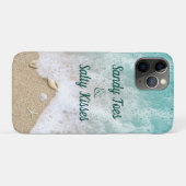 Turquoise Waves Sandy Toes Salty Kisses Case-Mate iPhone Case (Achterkant (horizontaal))