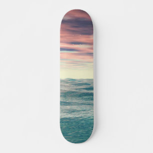 Turquoise Waves Skateboard