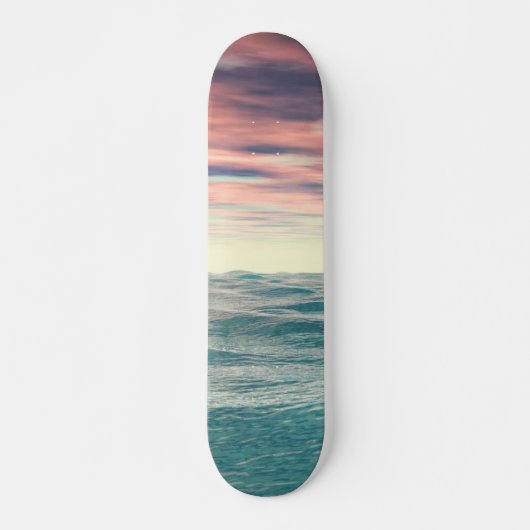 Turquoise Waves Skateboard (Voorkant)