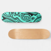 Turquoise Waves Skateboard of Kies Kleur (Horizontaal)