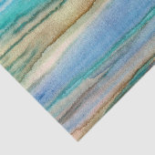 Turquoise Waves Tissuepapier (Detail)