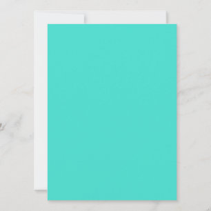 Turquoise wenskaart voor persoonlijke berichten kaart