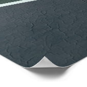 Turquoise wereldlandschap poster (Hoek)