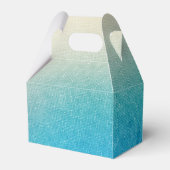 Turquoise White Aqua Blue Starfish Beach Wedding Bedankdoosjes (Voorkant Zijde)