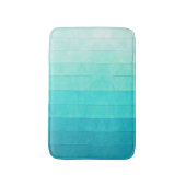 Turquoise White gradiënt, Turkooise shades Badmat (Voorkant Verticaal)