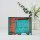 Turquoise Window in New Mexico winter. Briefkaart (Staand voorkant)