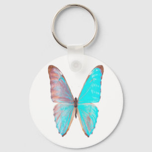 Turquoise-wings, vlindervliegende sleutelhanger