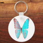 Turquoise-wings, vlindervliegende sleutelhanger (Voorkant)