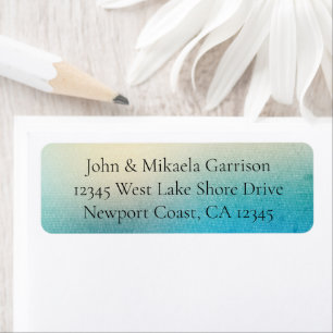 Turquoise Wit Aqua Blauwe Bruiloft Etiket