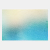 Turquoise Witte Aqua Blauwe Zeester Strand Bruilof Inpakpapier Vel (Voorkant 2)