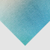 Turquoise Witte Aqua Blauwe Zeester Strand Bruilof Tissuepapier (Detail)