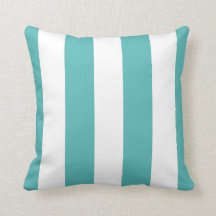 Turquoise & Witte Gestreepte Decoratie